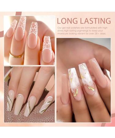 VENALISA Nude Gel Nail Polish Set Gel Nail Polish Kit 12 Colors Pink Grey Beige Rose Natural Skin Tone Soak Off UV Nail Polish for beginner manicure at home - Buy Online on GoSupps.com