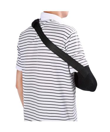 Buy Black Universal Arm Sling for Shoulder Injury | Adjustable Padded Shoulder Immobilizer for Rotator Cuff & Wrist Surgery | Unisex Design - Buy Online on GoSupps.com