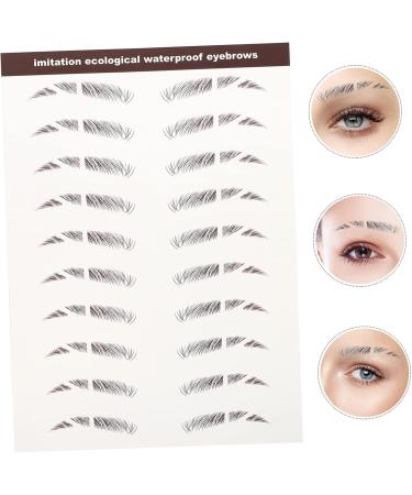 FRCOLOR 18 Pcs Eyebrow Stickers Waterproof Stickers False Eyebrows Stickers Artificial Eyebrow Tattoos Tool - Buy Online on GoSupps.com