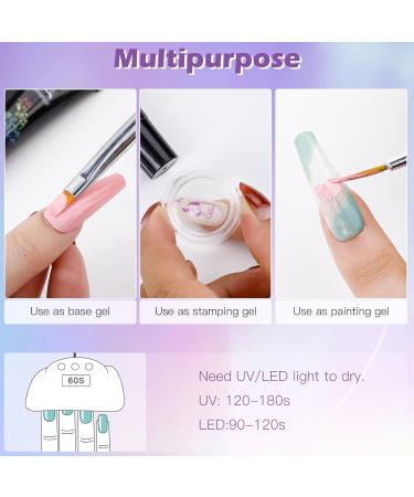 24 Colors Nail Stamping Polish Gel - 5ML UV LED Nail Art Gel for Stunning Designs | International Shipping - Buy Online on GoSupps.com