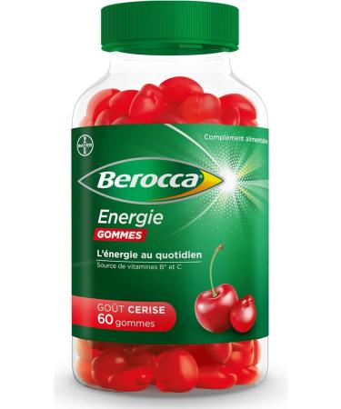 Berocca Energie Gommes Everyday energy in fruity flavored erasers - Pack of 2 boxes of 60 erasers - Buy Online on GoSupps.com