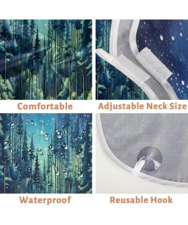 Starry Night Forest Beard Bib Apron | Beard Hair Catcher for Men | Perfect Gift for Dad Husband - Father's Day Anniversary Christmas - Buy Online on GoSupps.com