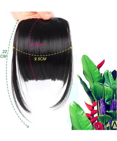Bangs Hair Clip Synthetic Fake Blunt Hair Bangs 2 Clips in Hair Extension Neat Front Fake Fringe False Hairpiece for Women Clip in Bangs Bangs Clip in Hair(Color:B) 6inches B - Buy Online on GoSupps.com