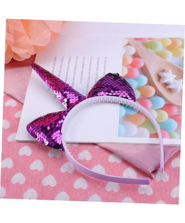 POPETPOP Kid Hair Accessories Hair Ribbons Unicorn Hair Hoop Hair Ornament Paillette Headband Hair Decoration Hair Band Purple Child Sequins Decorate Cute Headbands One Size Purple - Buy Online on GoSupps.com