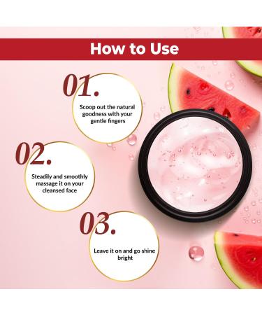 Good Vibes Watermelon Gel - 50 g - Anti-Ageing Hydrating Skin Formula Removes Dark Spots and Blackheads - Ideal for Dry and Brittle Hair - Buy Online on GoSupps.com