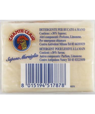 Chanteclair: Marseille Laundry Hand Wash Bar Soap 250 g/8.45 fl.oz pack of 4 - Buy Online on GoSupps.com