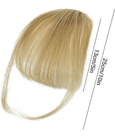 Clip On Bangs Human Hair - Human Hair Clip In Air Bangs | Natural Color Clip On Neat Bangs | Stylish Hair Bangs Fringe Hairpieces | Thick Bangs Extensions Neat With Temples Clip For Women gray gold - Buy Online on GoSupps.com