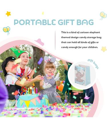 Toyandona 12-Set Storage Bags for Shower - Eco-Friendly Paper Candy Bags Elephant Party Favors Baby Gifts Christmas & Vacation Toddler Blue - Buy Online on GoSupps.com