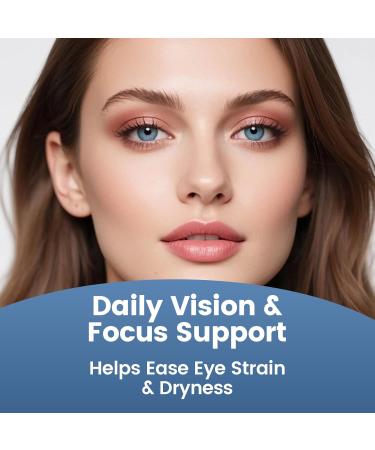 VisioVance 15 in 1 Advanced Eye Formula Neurobella Eye Supplement with Lutein Zinc Luteolin Zeaxanthin & Bilberry Extract 60 Capsules (1) - Buy Online on GoSupps.com