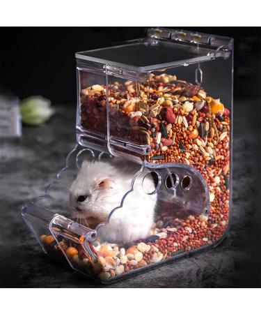 Hamsters Feeder Small Animals Automatic Dispenser Gravity Auto Dispensers Pet Pellets Food Storage Bowl - Dwarf Hamster Gerbils Mice Hedgehog Guinea Pig and Other Small Animal Ideal Feeding Station - Buy Online on GoSupps.com