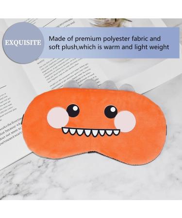 Buy Cute Cartoon Dinosaur Sleeping Mask - Soft Plush Eye Cover for Kids & Adults | Funny Travel Blindfold - Perfect Gift - Buy Online on GoSupps.com