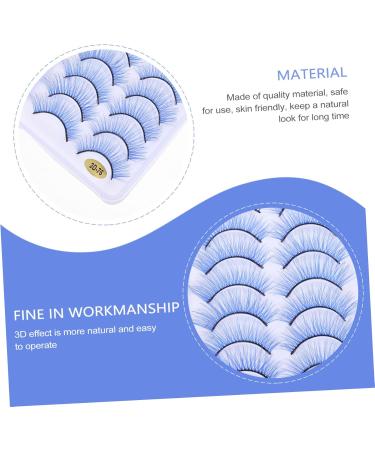 Beavorty 10 Pairs Fake eyelashes dollsthetic lashes faux lashes makeup lashes colored lashes extensions permanent false eyelashes lashes strip false lashes extend fiber cosmetic - Buy Online on GoSupps.com