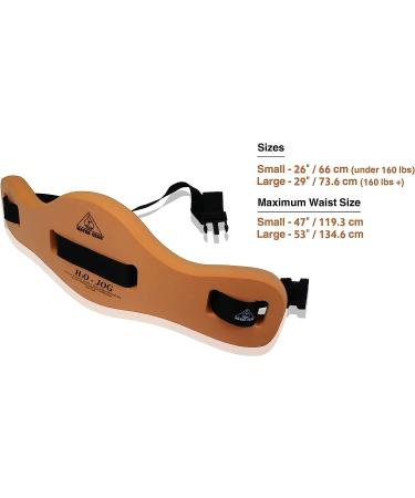 Water Gear H2O Jogger - Adjustable Nylon Belt for Men and Women - Large Orange 29 - Custom Fit Water Exercise Equipment - Buy Online on GoSupps.com