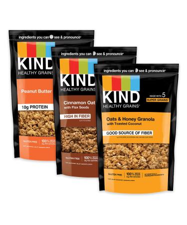KIND Healthy Grains Clusters Granola Variety Pack Snacks sains sans gluten 3 pi ces