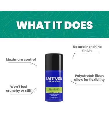 GREAT CLIPS LATITUDE Molding Paste | High Hold & Low Shine Hair Gel for Men | 3.4oz | International Shipping Available - Buy Online on GoSupps.com