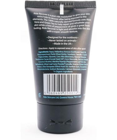 Ride Skincare Recover Natural & Organic Sports Moisturiser 50ml - Buy Online on GoSupps.com