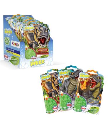 INKEE Bubble Bath Liquid Dinorex - Bath additive for children - Green - With aloe vera and cola gum flavor - 15 x 40 g