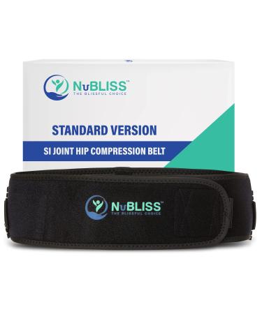 Sacroiliac SI Joint Hip Belt For Men & Women - Non-Slip Comfortable & Durable Brace with Adjustable Compression Strap - Lumbar Support & Leg Stabilizer - Sciatica, Pelvic, Hip, Lower Back & Nerve Pain Relief