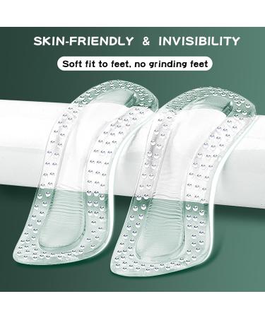 6 Pairs Silicone Clear Heel Grips - Self-Adhesive Anti-Slip Heel Cushions for Women - Prevent Slipping & Rubbing - Comfortable Shoe Inserts - Buy Online on GoSupps.com