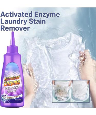 Bioswipe Activated Enzyme Laundry Stain Remover Enzyme Cleaner Clothing Stain Remover Garment Stubborn Stain Cleaner Oil Remover for Laundry Fast Stain Remover 1pc - Buy Online on GoSupps.com