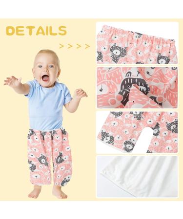 Baby Toilet Training Pants 2-in-1 Waterproof Reusable Cotton Nappy Skirt Diaper - Cute Cartoon Pink Bear Design - Skort Pants for Kids - Low Waist - Size M - Buy Online on GoSupps.com