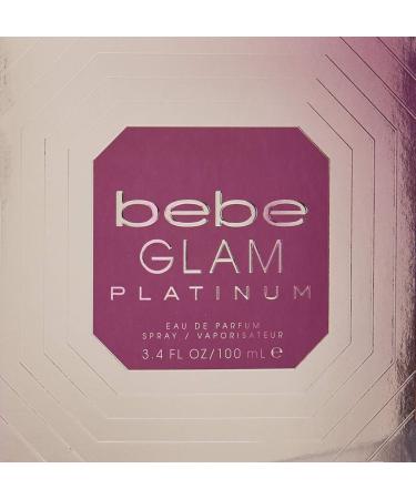 Bebe Glam Platinum By Bebe for Women Eau de Parfum Spray 3.4 Ounce - Buy Online on GoSupps.com