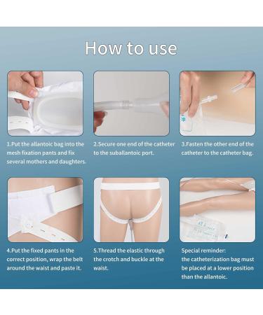 Buy Male Urinary Drainage Bag System | Portable & Reusable 2000mL Incontinence Pants for Men | Easy to Clean & Flexible - Buy Online on GoSupps.com