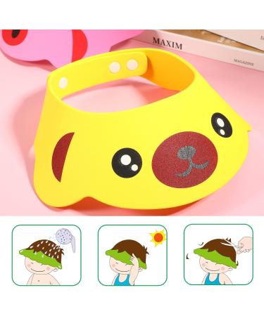 STOBOK Baby Bath Shower Cap - Adjustable Toddler Bathing Hat for Kids - 3PCS Shampoo Protection Bath Cap - Buy Online on GoSupps.com