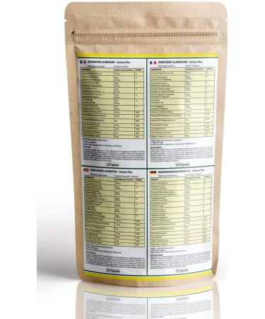 Immune System Booster Supplement - 120 Capsules with 14 Vitamins and Natural Extracts - Buy Online on GoSupps.com