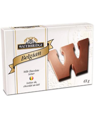 Waterbridge Belgian Milk Chocolate Letters Carton 65g (D)