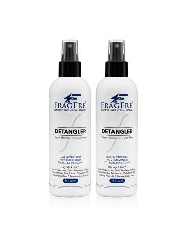 FRAGFRE Hair Detangler Spray 8 oz - Leave-in Conditioner for Sensitive Scalp - Heat Protectant & Styling Spray - Fragrance-Free, Paraben-Free - Gluten-Free, Vegan, Cruelty-Free - 8 Fl Oz - Buy Online on GoSupps.com