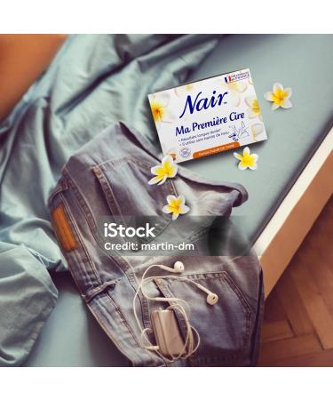 NAIR Ma Premi re Wax - Hair Removal Wax without Strips Effective on Short Hair Hot Wax Tutorial Included Tiare Flower Sce - Buy Online on GoSupps.com