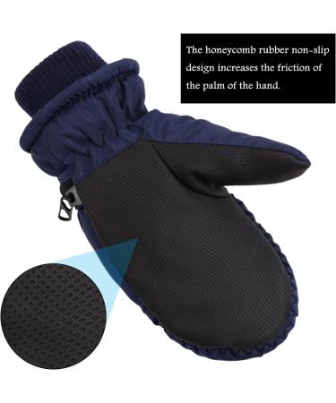 XIAOHAWANG Kids Ski Gloves - Navy Dinosaur Mittens for Boys and Girls 4-8 Years - Buy Online on GoSupps.com