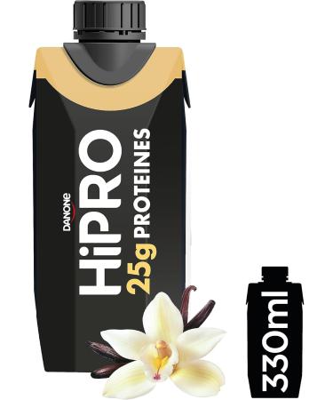  HiPRO Danone HiPRO Protein Drink - Vanilla - 16 x 330ml - High in Protein No Added Sugars Lactose Free - Buy Online on GoSupps.com