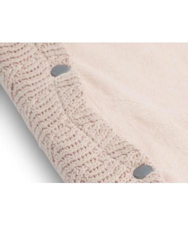 Jollein River Knit Changing Cushion Cover - Pale Pink 50x70 cm | Stylish Baby Nursery Essentials - Buy Online on GoSupps.com