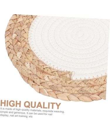 Ipetboom 1pc Nail Displaying Woven Mat Nail Work Woven Mat Braid Tool Woven Coasters Salon Hand Rest Cushion Nail Art Tools Nail Salon Accessory Display Pad Cotton Thread To Weave - Buy Online on GoSupps.com