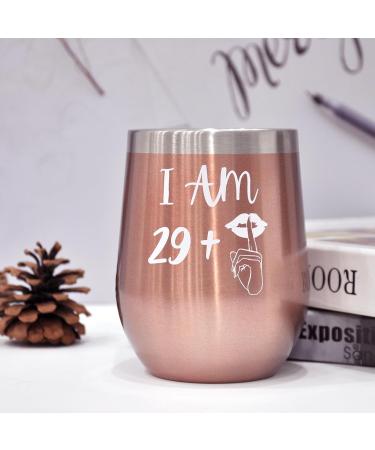 Bokalaka 30th Birthday Gift for Women | Stainless Steel Wine Tumbler - 350ml / 12oz | Perfect 30th Birthday Celebration - Buy Online on GoSupps.com