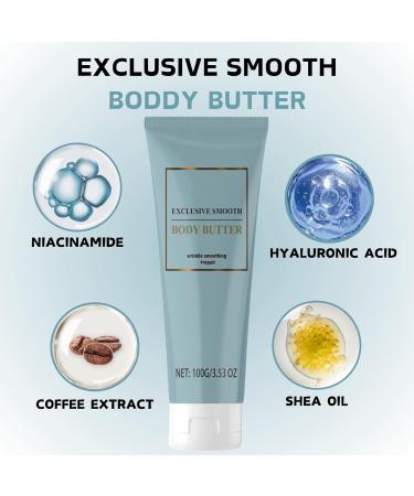 Body Butter for Women - Shea Butter with Niacinamide Squalane Hyaluronic Acid - Body Butter for Anti-Wrinkles & Skin Tightening - Body Skin Care - Shea Butter Organic - Buy Online on GoSupps.com
