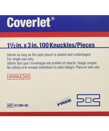 Coverlet Knuckles Fabric Bandages (Box of 100)