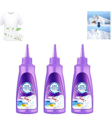 Active Enzyme Laundry Stain Remover Wash-Free Active Enzyme Clothing Stain Remover Garment Stubborn Stain Cleaner Oil Remover (3 Pcs)