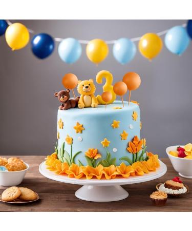 Astaron 20-Piece Orange Mini Balloon Cake Toppers | Wedding & Birthday Party Decor - Buy Online on GoSupps.com