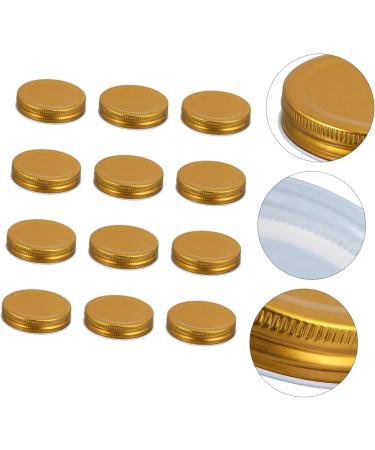 CIYODO 16pcs Mason Jar Lids Bean Screen Lids Reusable Lids Bulk Leak Proof Canning Lids Mason Jar Accessories Replacement Lids Canning Jar Lids Tops Tinplate Wide Mouth Cup Lid 7X7CM Golden - Buy Online on GoSupps.com