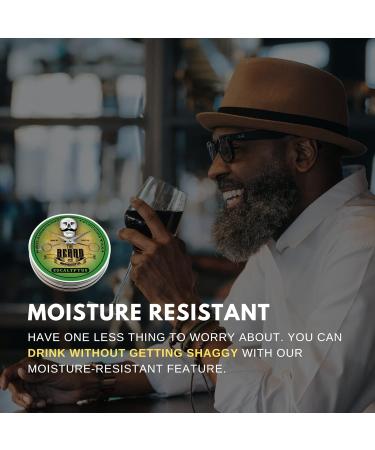 Moustache & Beard Wax 15ml - Promotes Growth, Strong Hold, All Natural Ingredients - Eucalyptus Scent - Moisture Resistant - Pack of 1 - Buy Online on GoSupps.com