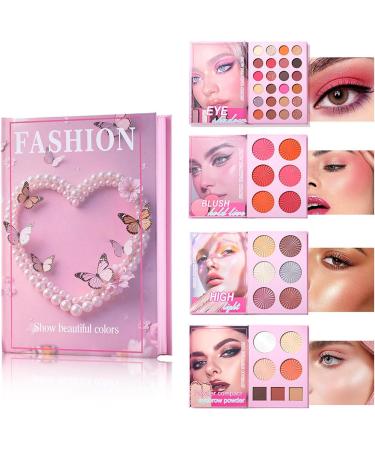 Palette de Maquillage Fard Joues 43 Couleurs R sistantes Imperm able | Palette De Maquillage Visage Complet Pour Femmes - Id ale pour Voyage Soir e Mariage F tes Filles Amies - Buy Online on GoSupps.com