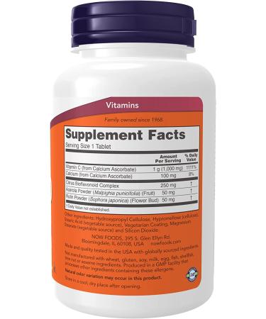 Now Foods Buffered C-1000 Complex - 90 Tablets | Vitamin C Immunity Support - Buy Online on GoSupps.com