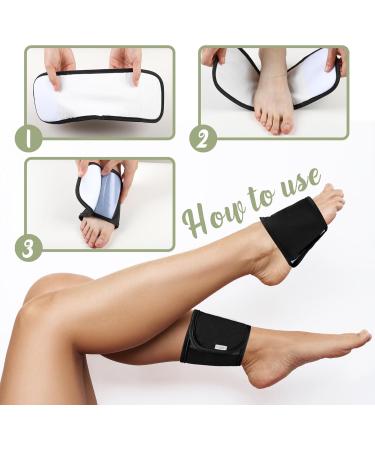 LEEKALOS Organic Reusable Castor Oil Pack for Feet | Foot Compression Wrap with Hooks & Loops | Best for Moisturizing & Relaxation - Buy Online on GoSupps.com