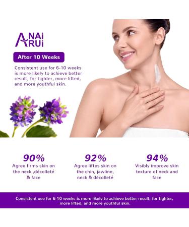 ANAI RUI Neck Firming Cream - Skin Tightening & Wrinkle Cream for Neck & D collet with Bakuchiol Collagen & Ceramides - 1.7 Oz - Day & Night Anti-Aging Solution - Buy Online on GoSupps.com