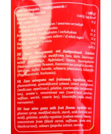  Red Band Red Band Super Sauer Rubber Sticks 11 x 200g Stand Up Bag Super Sauer Fruit Eraser Acid Sheath Cute Core Dutch Quality - Buy Online on GoSupps.com