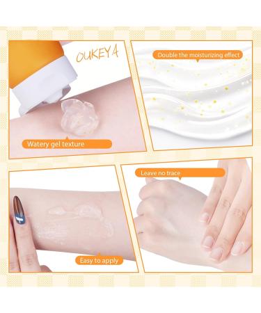 Orange Exfoliating Gel Purifying Exfoliating Gel with Vitamin C Facial Body Scrub for Smooth & Glow Skin Deep Cleansing Pore Hydrating Natural Plant Formula Gentle for All Skin Types(2PCS) - Buy Online on GoSupps.com