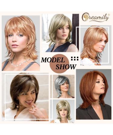 Rose Golden Blonde Pixie Cut Wig for Women - Shaggy Layered Mullet Rocker Style - Buy Online on GoSupps.com